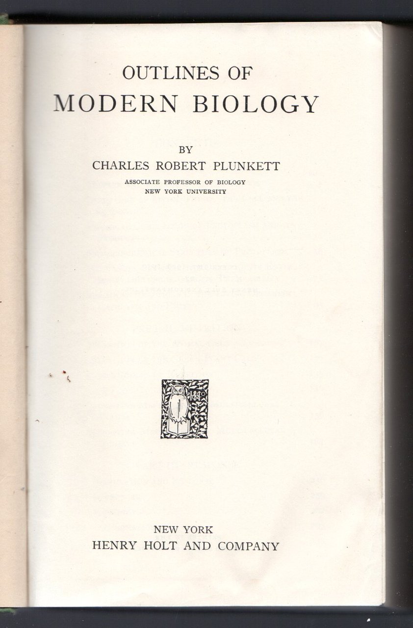 Outlines of Modern Biology