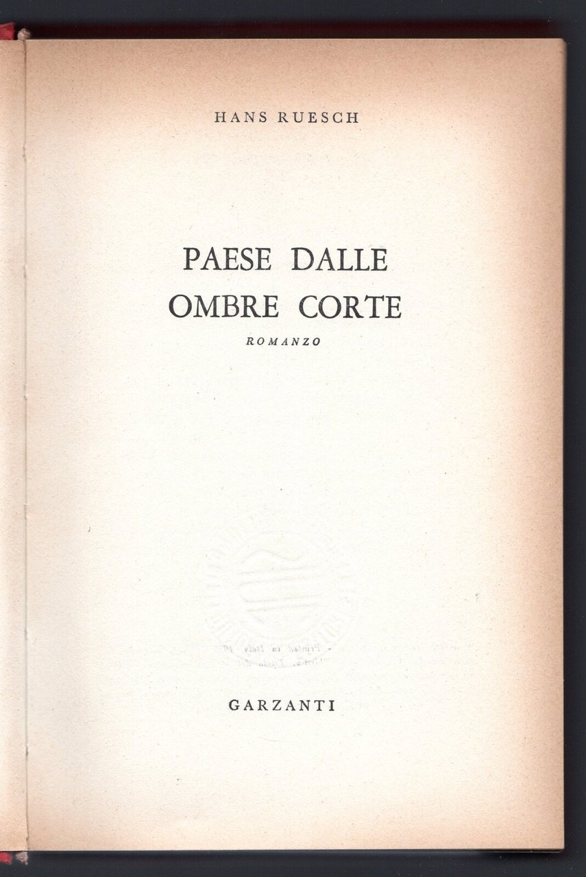 Paese dalle ombre corte