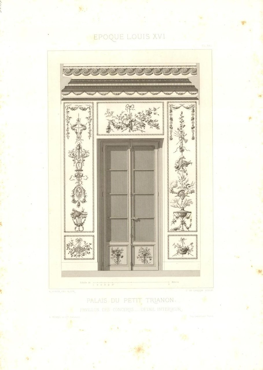 Palais du Petit Trianon - Pavillon des concertes - Detail …