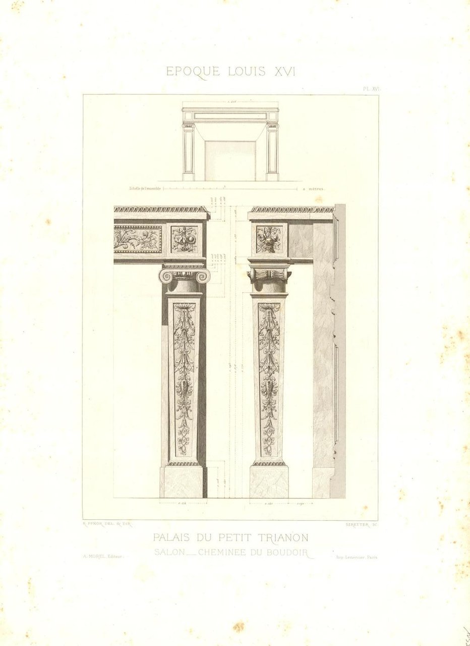 Palais du Petit Trianon - Salon - Cheminee du boudoir