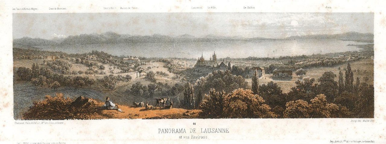 Panorama de Lausanne et ses Environes