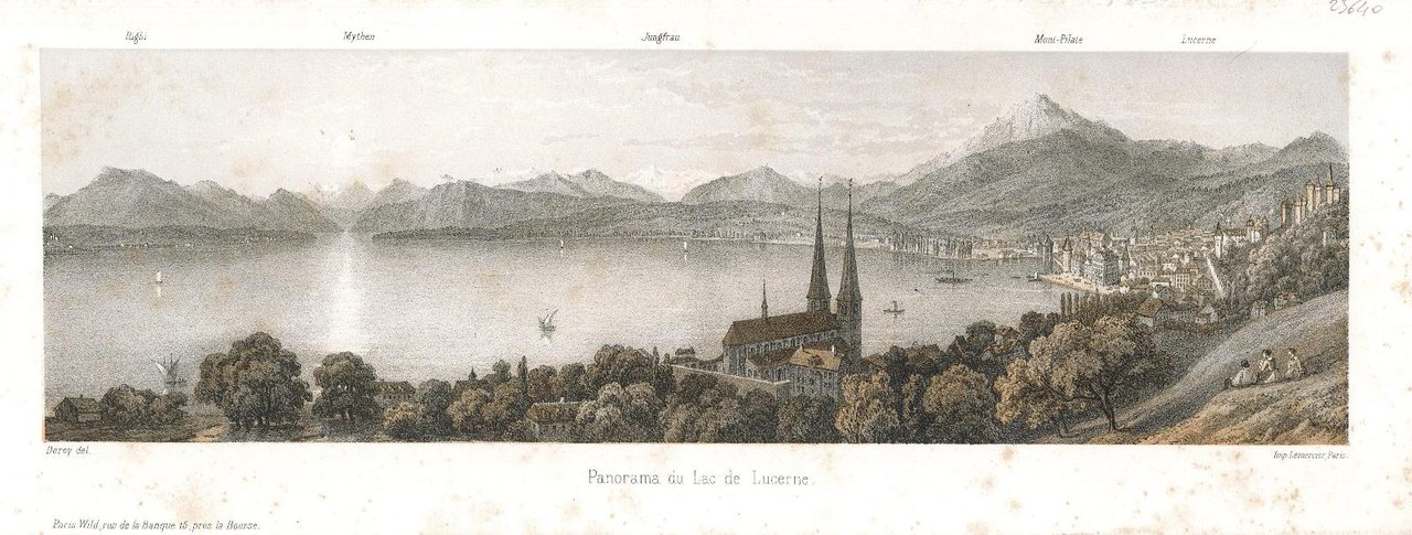 Panorama du lac de Lucerne