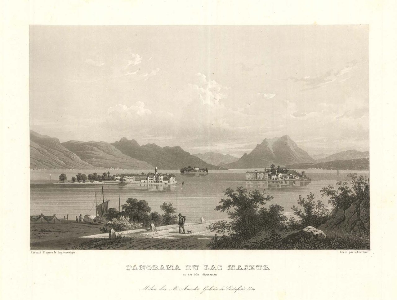 Panorama du lac Majeur et des iles Borromeés