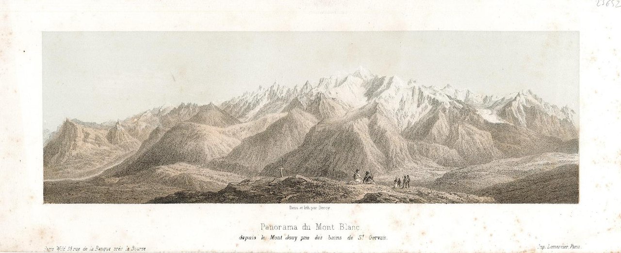 Panorama du Mont Blanc / depuis de Mont Jouy pris …
