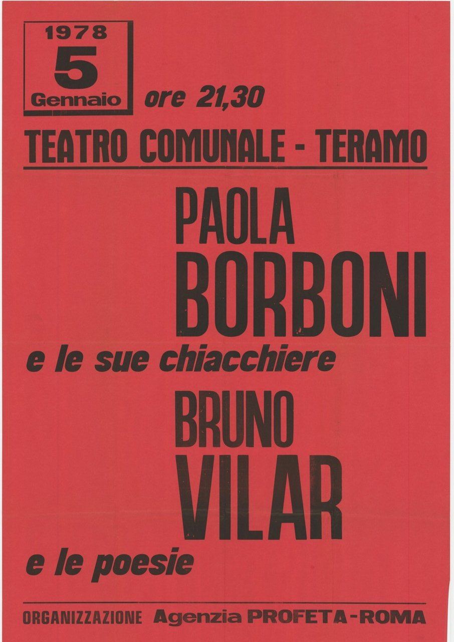 Paola Borboni e le sue chiacchiere - Bruno Vilar e …