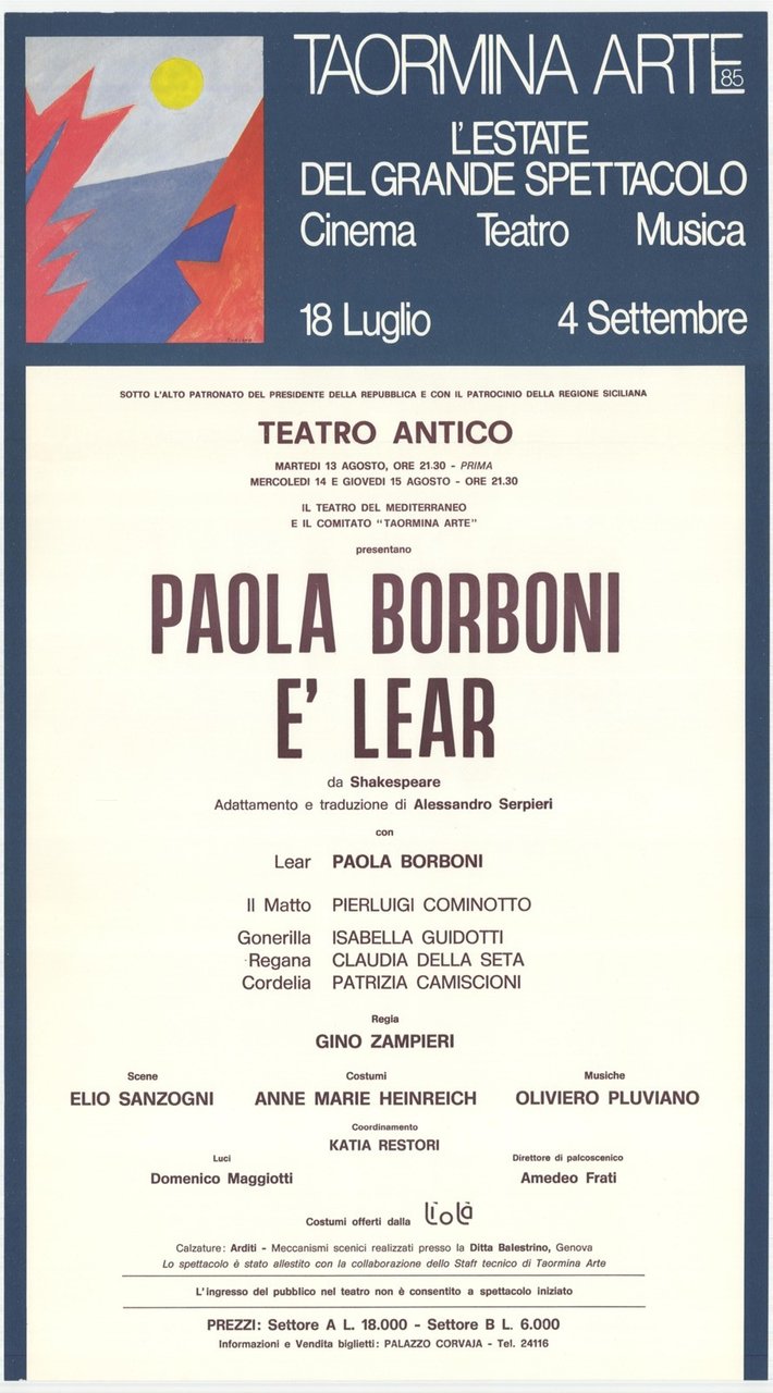 Paola Borboni è Lear