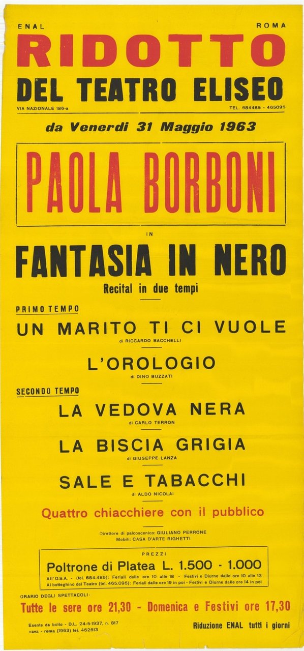 Paola Borboni in Fantasia in nero