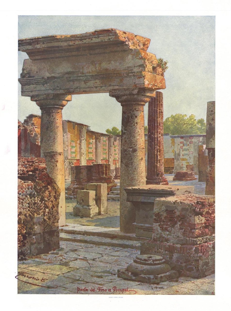 Parte del Foro a Pompei