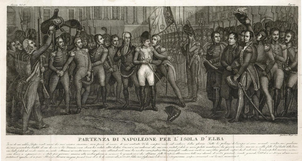 Partenza di Napoleone per l'Isola d'Elba