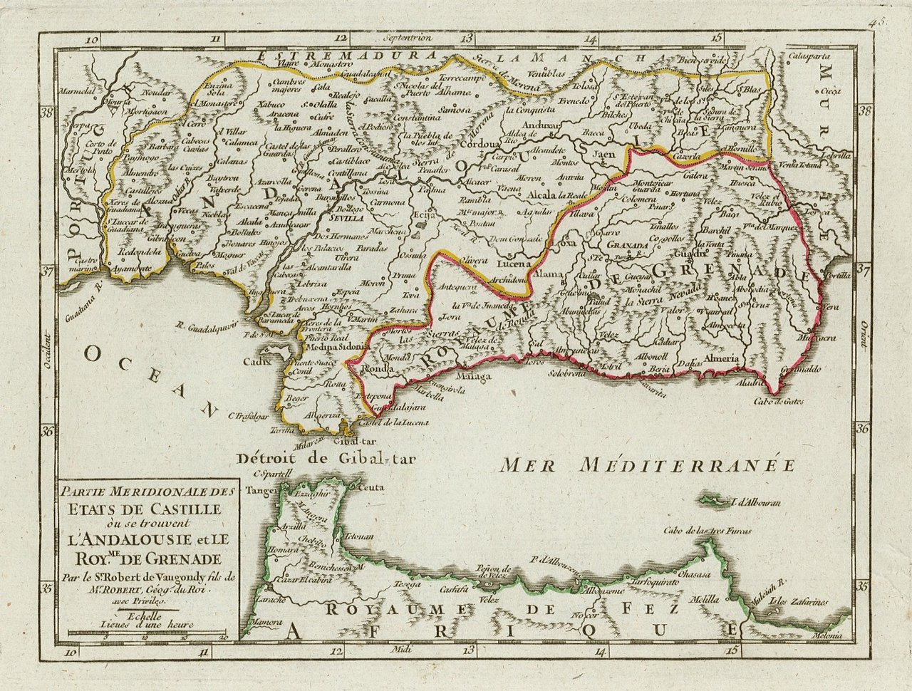Partie meridionale des etats de Castille .