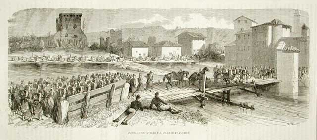 Passage du Mincio par l'armée francaise