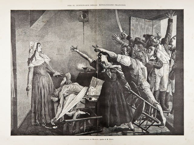 Per il centenario della Rivoluzione Francese / Assassinio di Marat, …