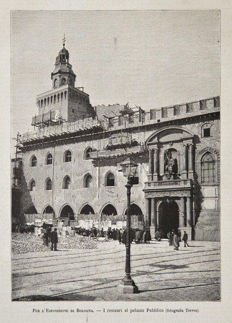 Per l'Esposizione di Bologna / I restauri al palazzo Pubblico