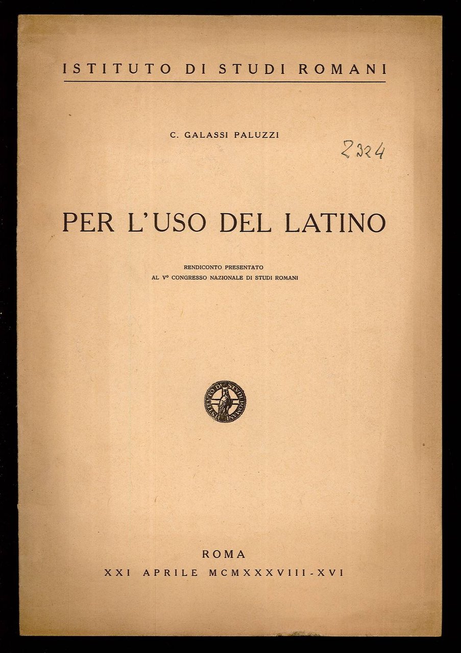 Per l'uso del latino