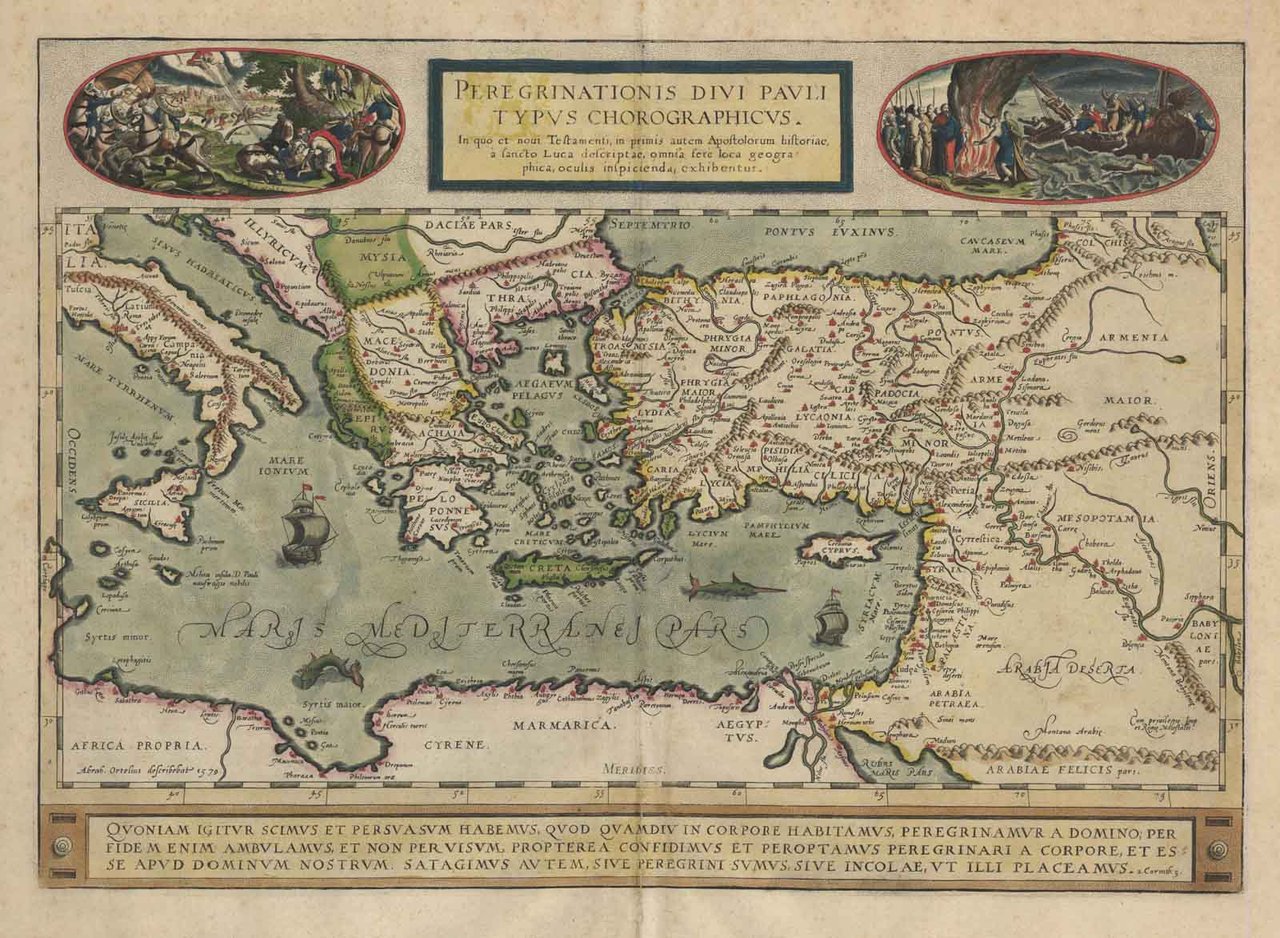 Peregrinationis Divi Pavli Typvs Chorographicvs