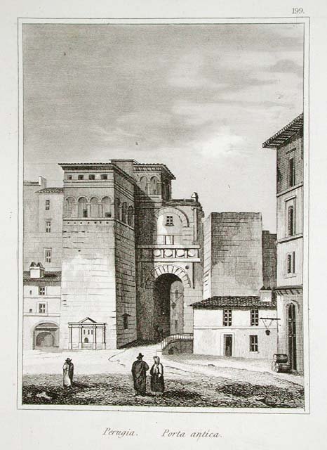 Perugia. Porta antica