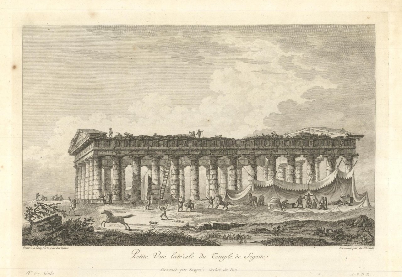 Petite vue laterale du Temple de Segeste