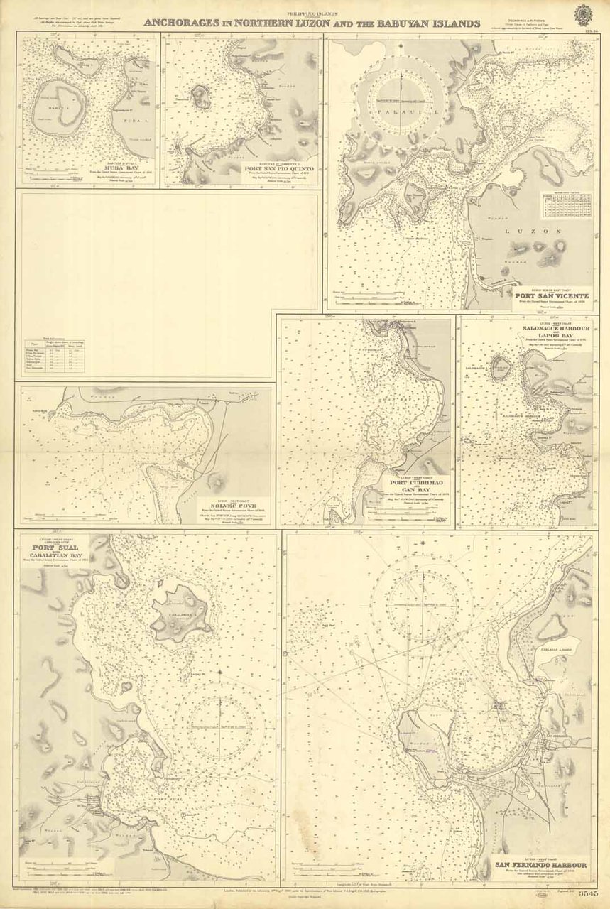 Philippine Islands Anchorages in Northern Luzon and the Babuyan Islands