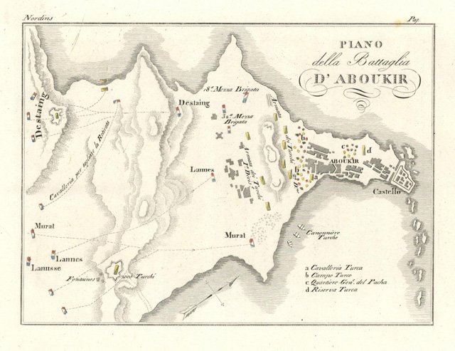 Piano della battaglia d'Aboukir