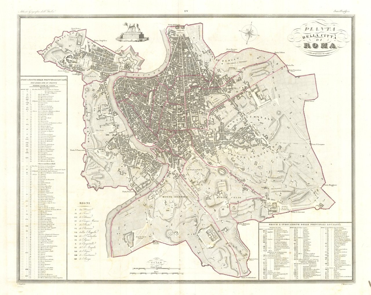 Pianta della Città di Roma