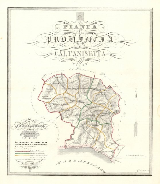 Pianta della Provincia di Caltanissetta | Immagine principale