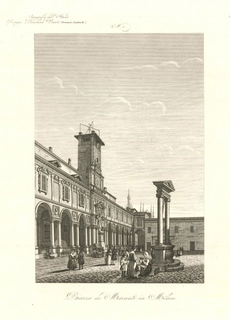 Piazza de' Mercanti in Milano