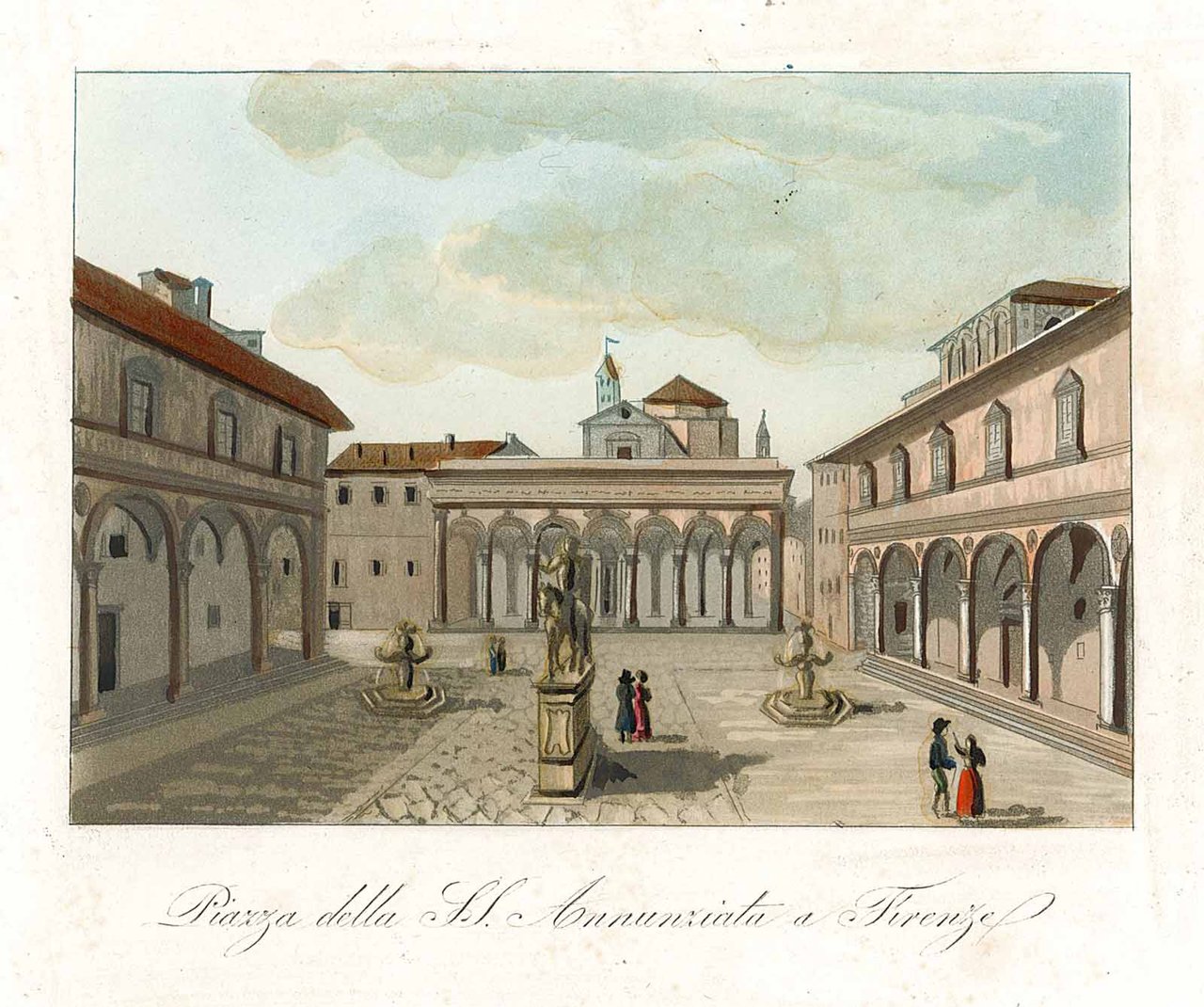 Piazza della SS. Annunziata a Firenze