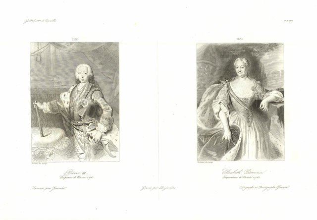 Pierre III, Empereur de Russie - Elisabeth Pétrowna, Imperatrice de …