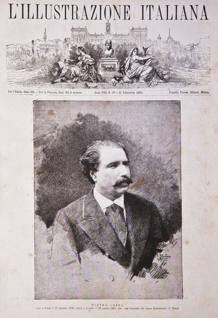 Pietro Cossa, nato a Roma il 25 gennaio 1830, morto …