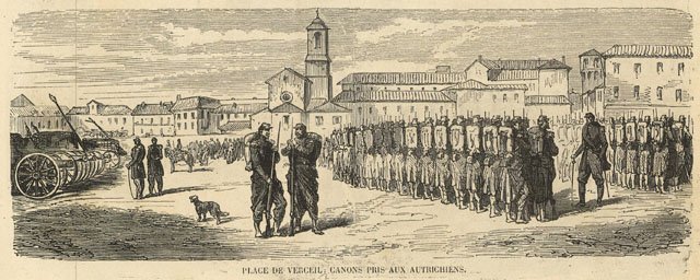 Place de Verceil; canons pris aux autrichiens