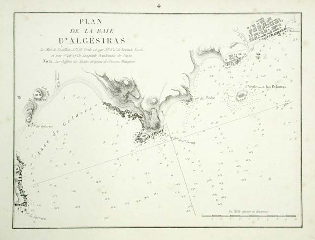 Plan / de la baie d' Algesiras