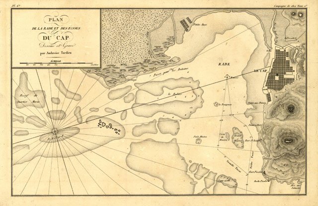 Plan de la rade et des passes du Cap