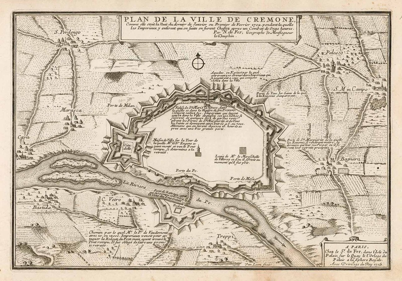 Plan de la ville de Cremone