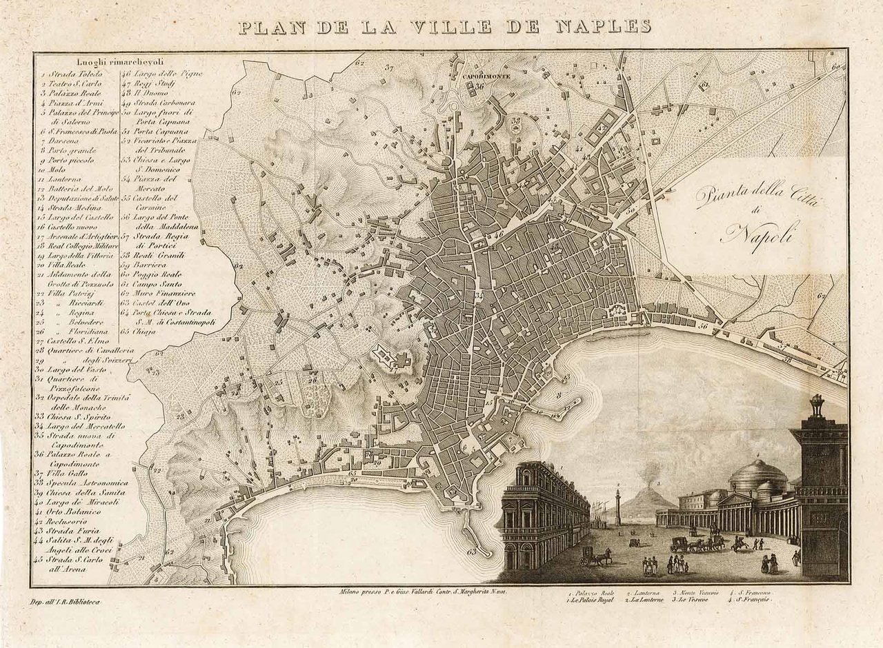 Plan de la Ville de Naples