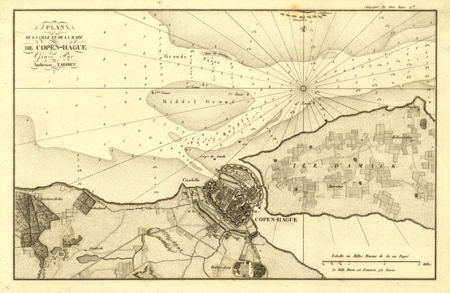 Plan de la ville et de la rade de Copen-hague