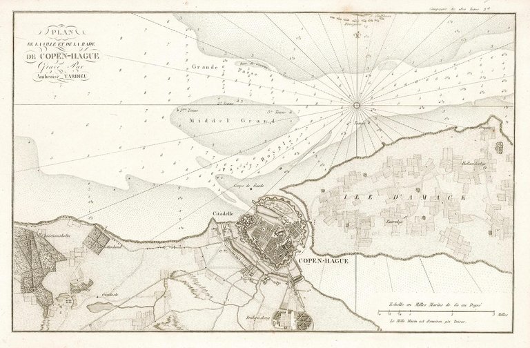 Plan de la ville et de la rade de Copen-hague