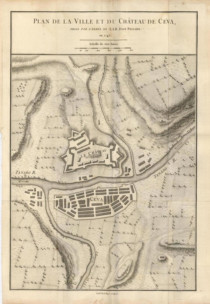 Plan de la Ville et du Chateau de Ceva prise …