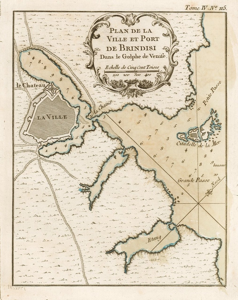 Plan de la Ville et Port de Brindisi Dans le …