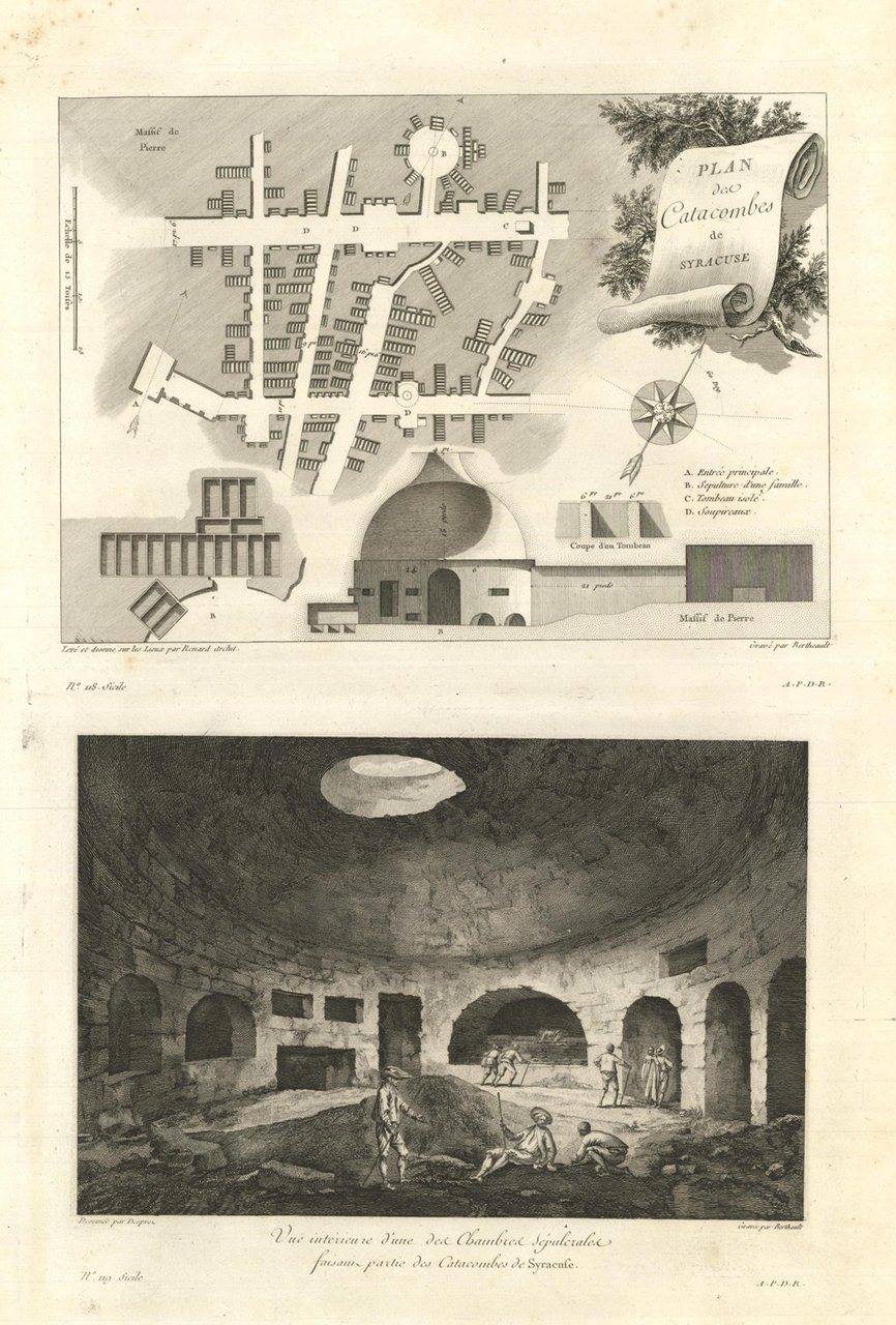 Plan des Catacombes de Syracuse - Vue intérieure d'une des … | Immagine principale