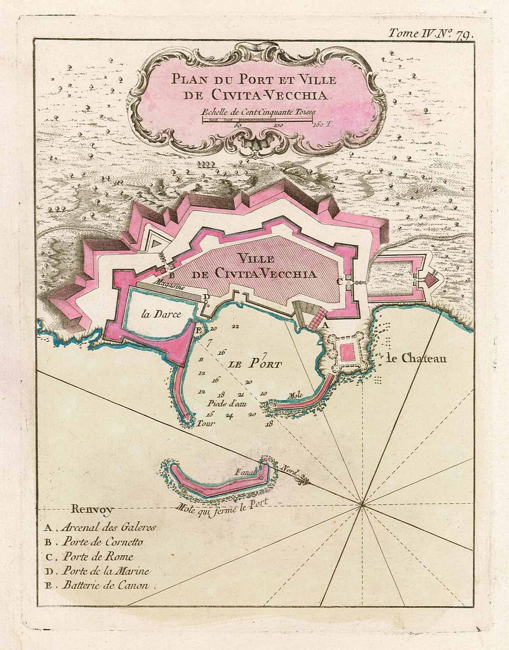 Plan du Port et Ville / de Civita-Vecchia