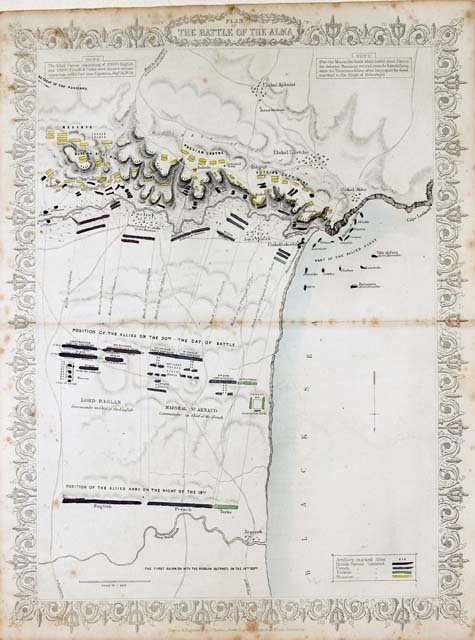 Plan of the battle of the Alma