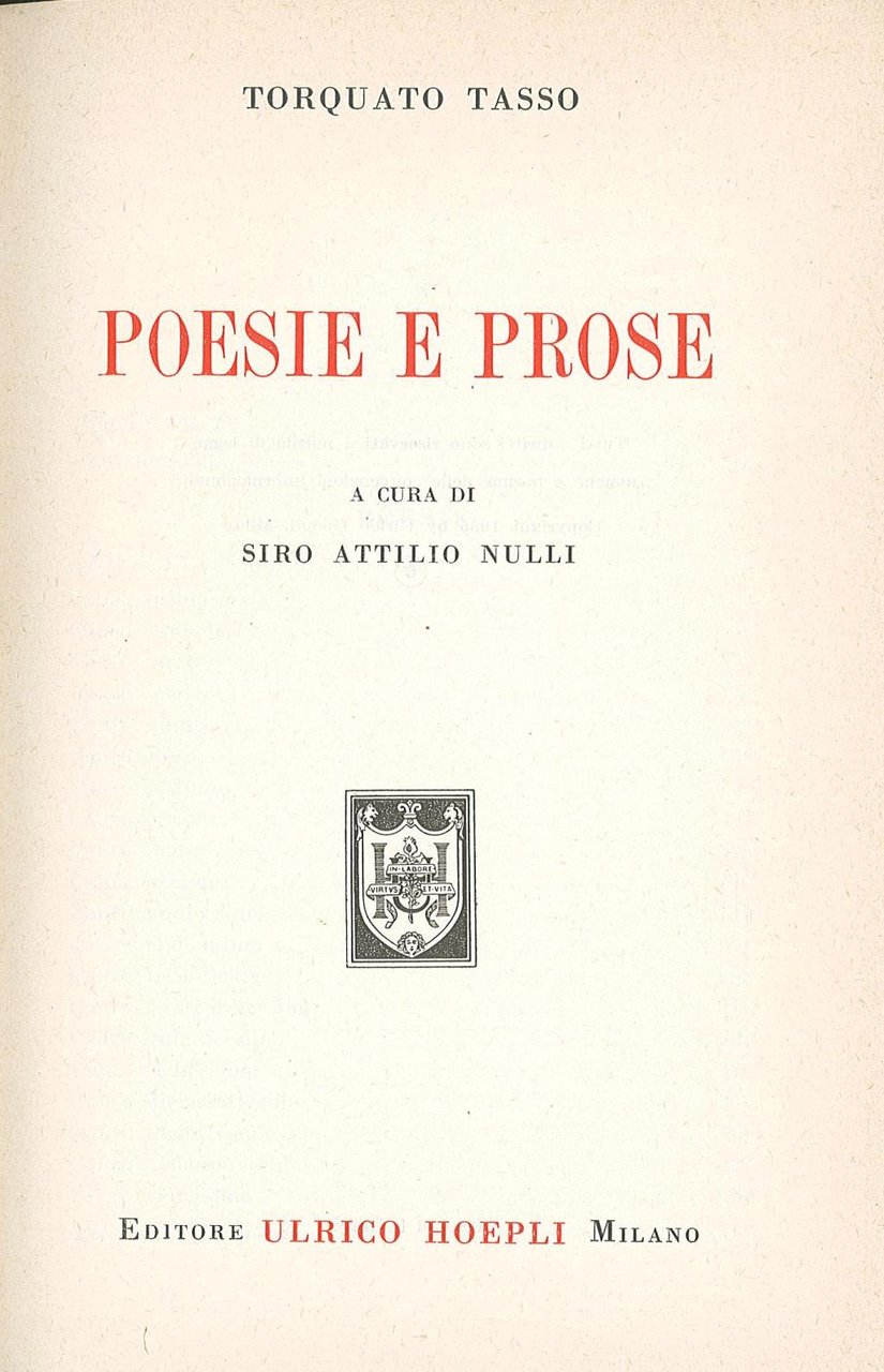 Poesie e prose