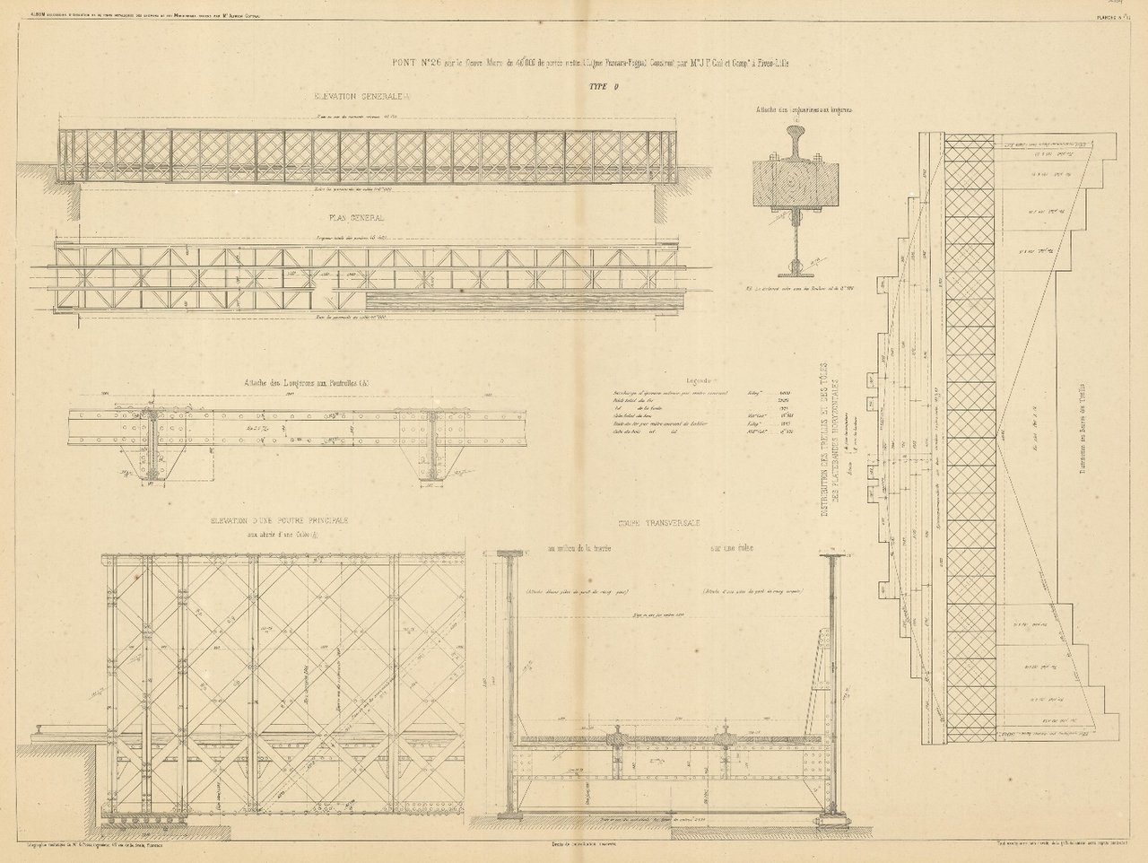 Pont. n° 26 sur le fleuve Moro . (ligne Pescara-Foggia)