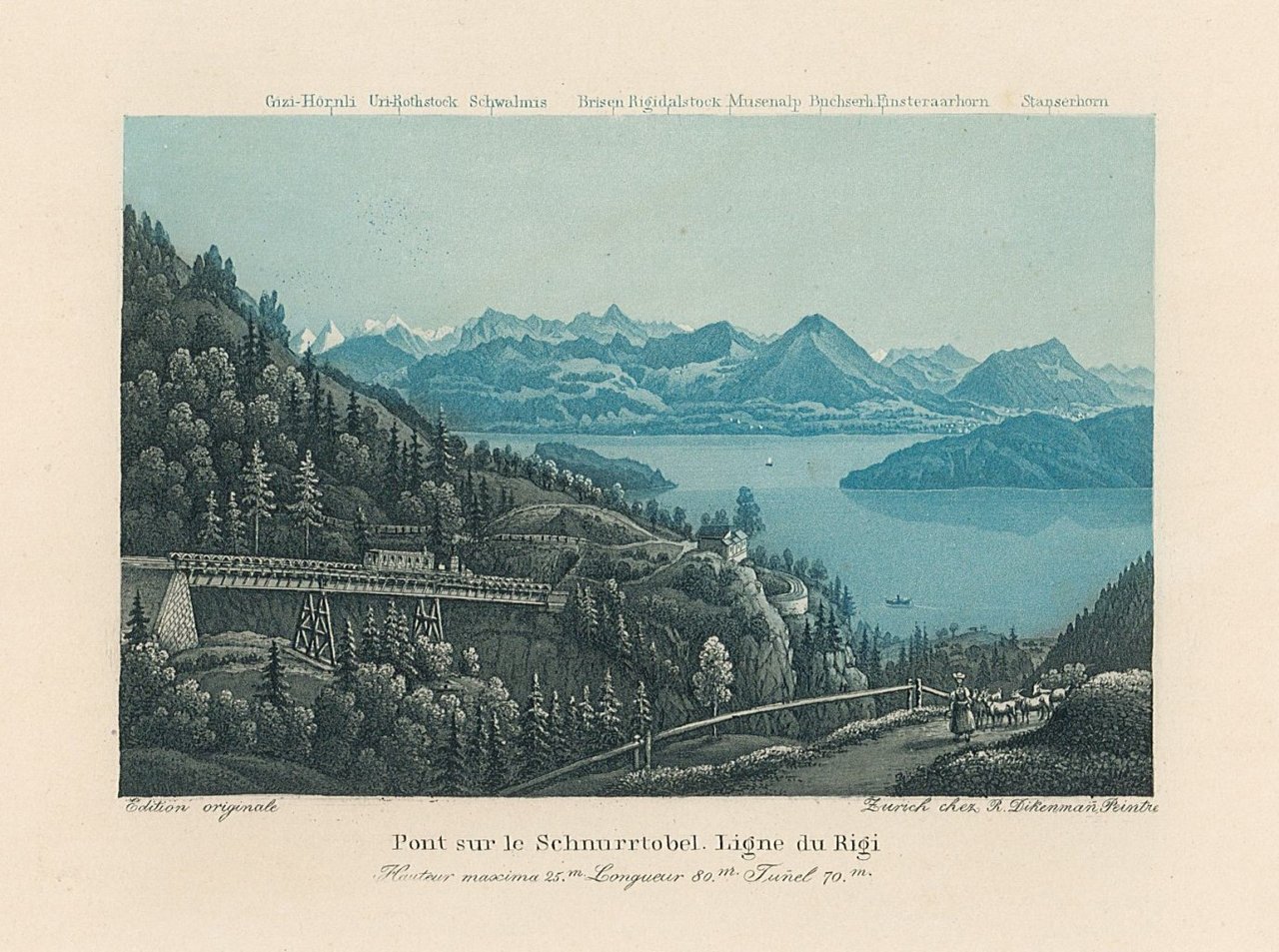 Pont sur le Schnurrtobel Ligne du Righi.