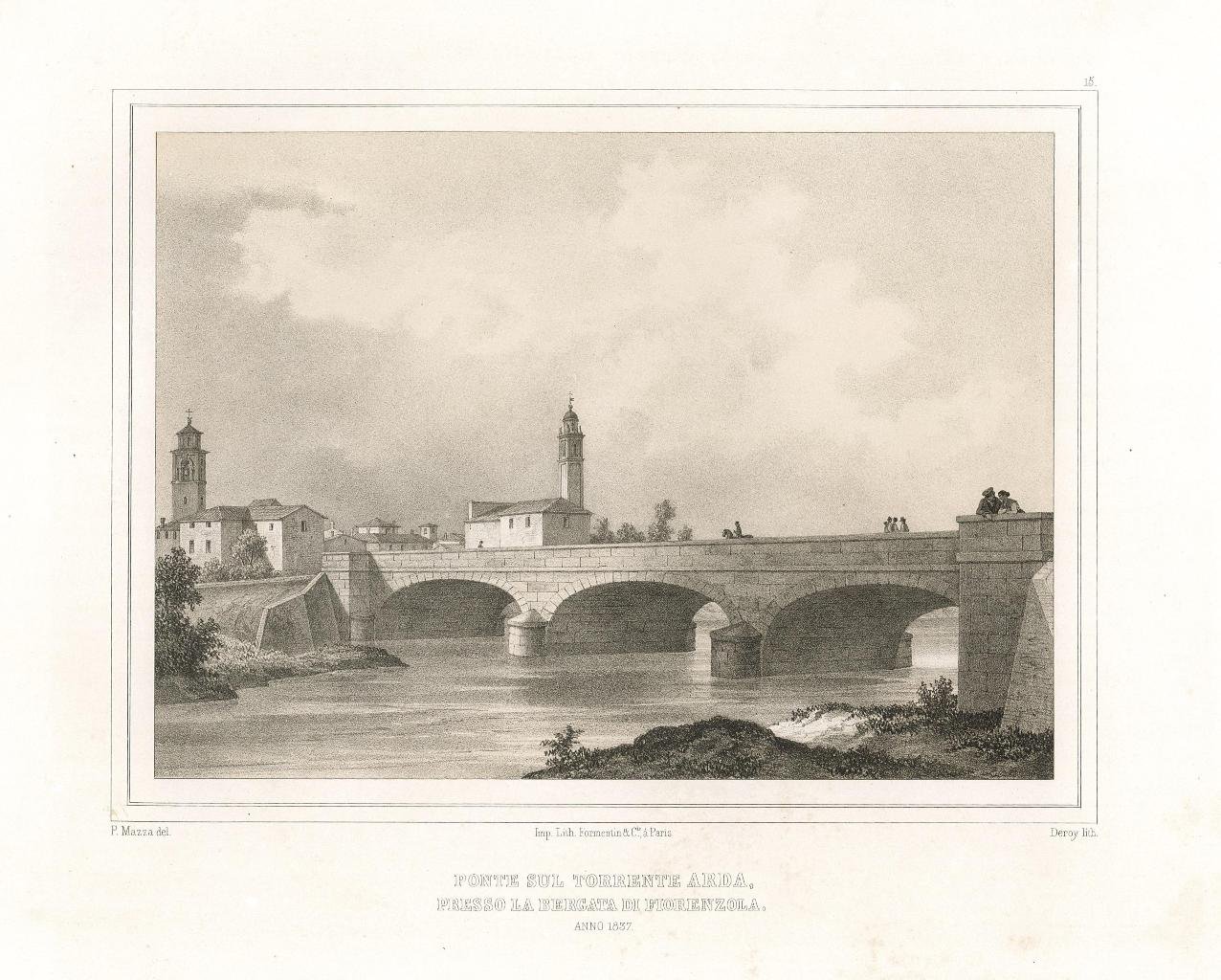 Ponte sul torrente Arda presso la bergata di Fiorenzola