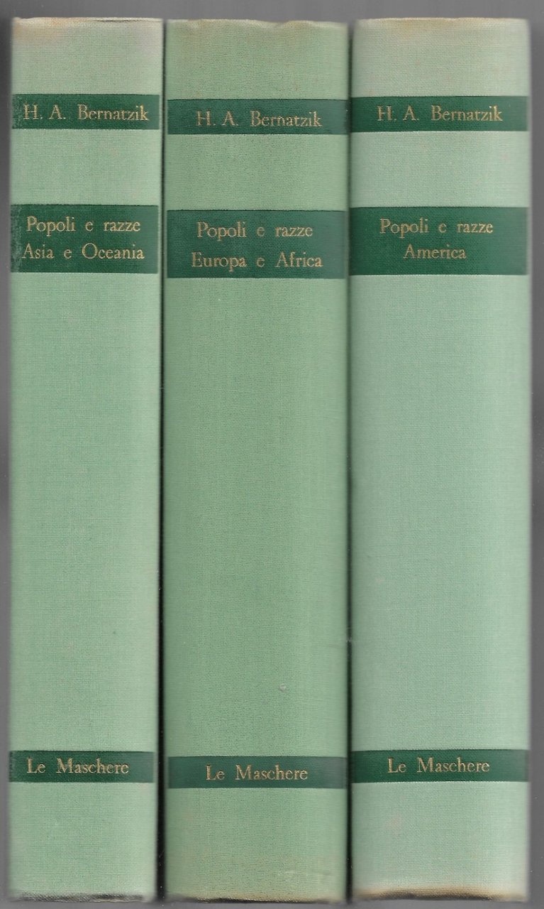 Popoli e razze: Asia e Oceania, Europa e Africa, America …