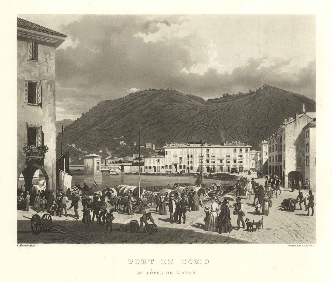 Port de Como et Hotel de l'Ange