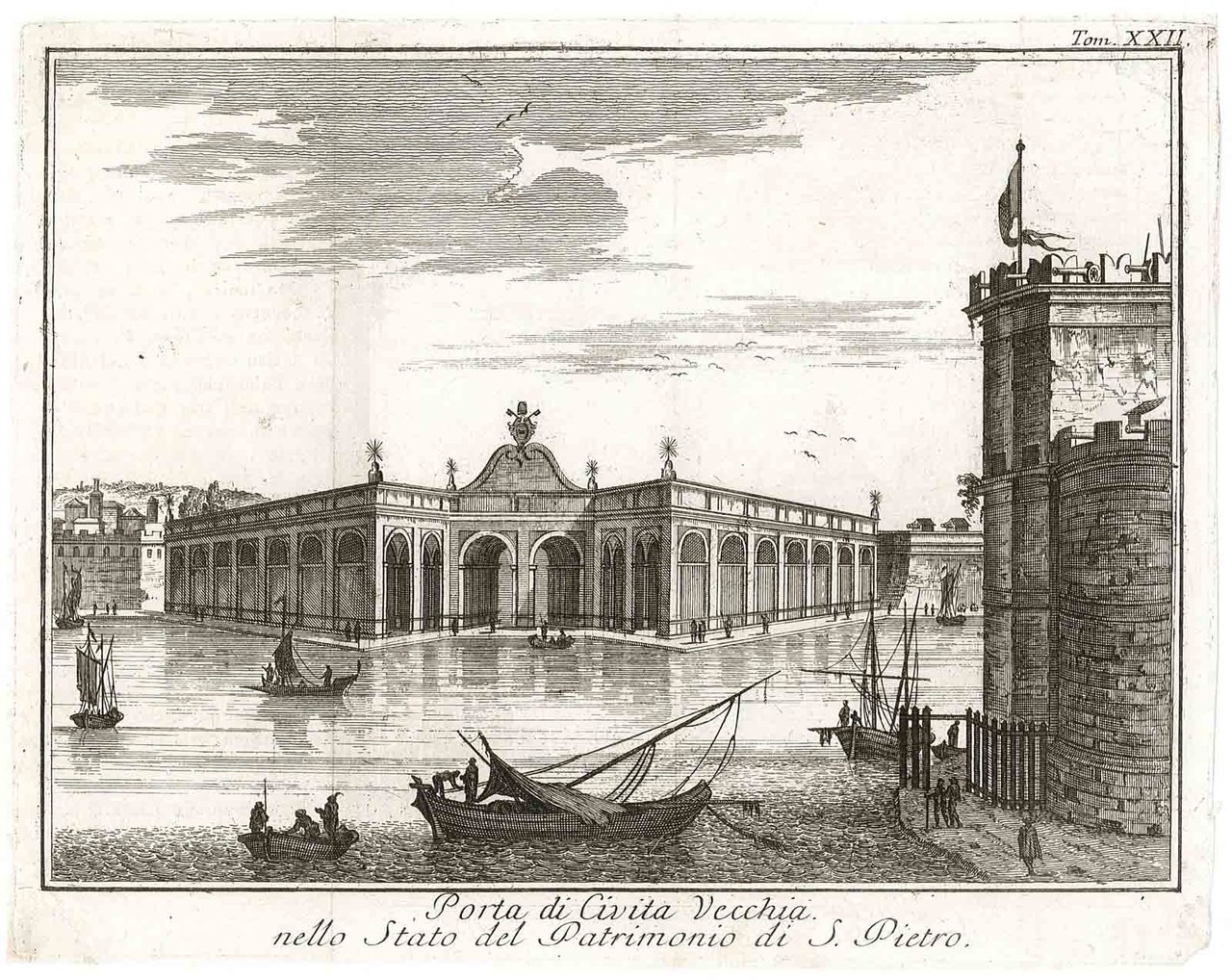 Porta di Civitavecchia nello Stato del Patrimonio di S. Pietro.