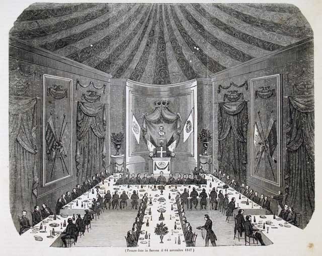 Pranzo dato in Savona il 14 novembre 1847