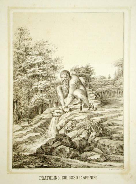 Pratolino. Colosso l'Apenino